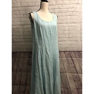 J. Jill Sleeveless Blue Maxi Dress